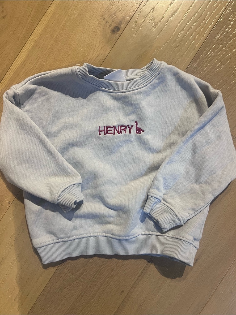 Zara Light Blue Baby Sweatshirt Personalized “HENRY”